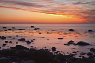 Sunset on the Baltic coast