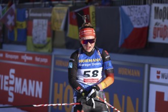 Selina Grotian (SC Mittenwald/GER) at the IBU Biathlon World Championships Lenzerheide 2025,
