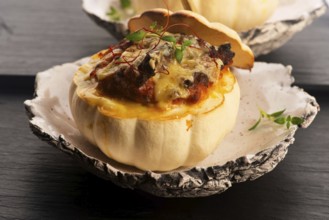 Delicious autumn recipe for stuffed pumpkin