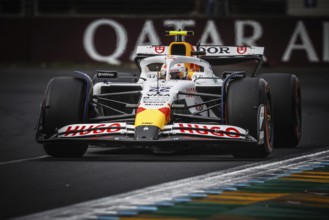 Yuki Tsunoda of Japan drives the Visa Cash App Racing Bulls F1 Team VCARB 02 during qualifying in