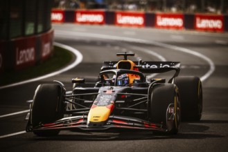 MELBOURNE, AUSTRALIA - MARCH 14: Max Verstappen of the Netherlands drives the Oracle Red Bull