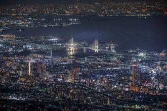 Night view of Kobe from Ichige. Shooting Location: Kobe city, Hyogo Pref