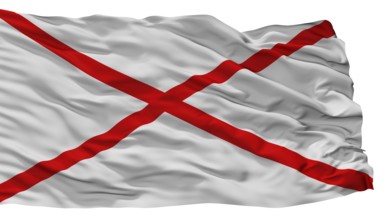 Valdivia City Flag, Country Chile, Isolated On White Background