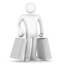 Man with Shopping Bag