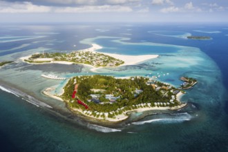Holiday island Kandooma and Guraidhoo, South Male Atoll, Indian Ocean, Maldives, Asia