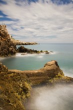 Seascape on the Riviera Long exposure, Provence, France, Europe