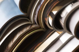 Stack of magazines, poland