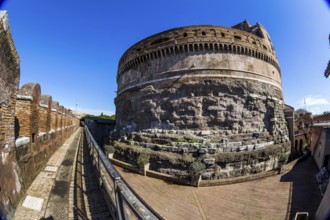 Italy, Rome, Castel Sant'Angelo, escape route from St Peter's Basilica Austria, Europe