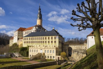 Weesenstein Castle rises on a rocky outcrop of nodular mica schist with quartzite deposits above