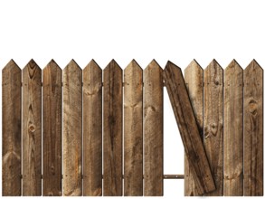 Wooden fence over the white backgroynd