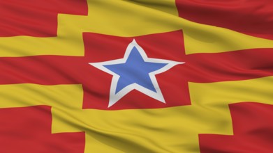 Langley City Flag, Country Canada, British Columbia Province, Closeup View