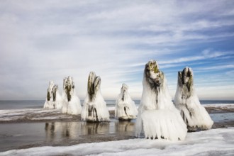 Winter on the coast of the Baltic Sea