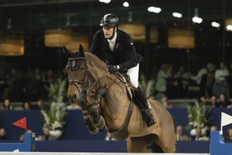 Marc Houtzager of Netherlands competes in 1.60m FEI Jumping World Cup at Jumping Amsterdam in