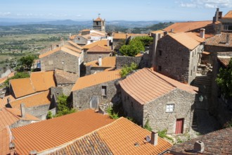 13/06/2018, Monsanto, Portugal, Europe, A view from above of the Portuguese mountain village of