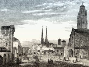 St. Eulalia, Place Sainte-Eulalie, Cathédrale St-André, Bordeaux, France, 19th century, Europe