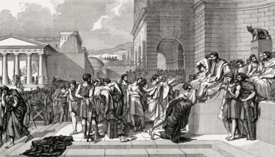Execution of the sons of Lucius Junius Brutus, Tarquinian conspiracy, ancient Rome