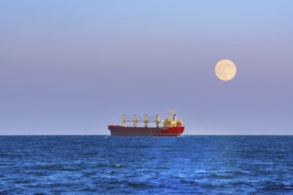 Bulk Carrier Ship in the Black Sea Varna, Bulgaria, Europe