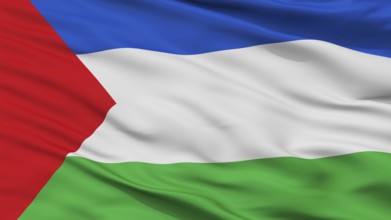 Chigorodo City Flag, Country Colombia, Antioquia Department, Closeup View