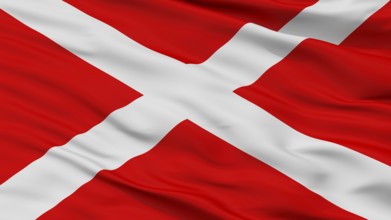 Zabbar City Flag, Country Malta, Closeup View