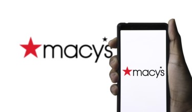 Macy's Logo on smartphone.