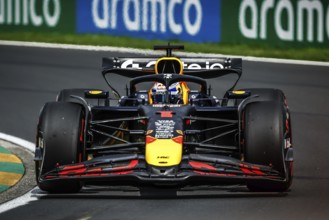 MELBOURNE, AUSTRALIA - MARCH 15: Max Verstappen of the Netherlands drives the Oracle Red Bull