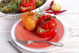 Stuffed peppers with rice