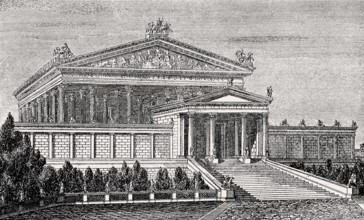 The Temple of Jupiter Optimus Maximus, or Temple of Jupiter Capitolinus, Ancient Rome,