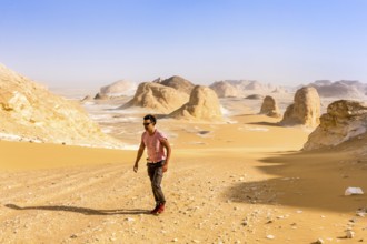 White Desert at Farafra in the Sahara of Egypt. Africa