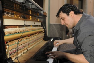 The talented piano man Antonio Davi performing at the 27th Ascona Jazz Festival. The talented piano