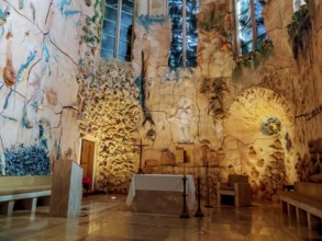 Spain, Majorca, Palma. La Seu Cathedral as a tourist attraction in the city centre. Austria, Europe