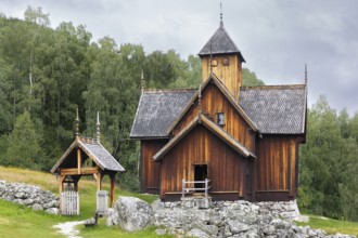 Stave church, Uvdal, Numedal, Norway, Europe