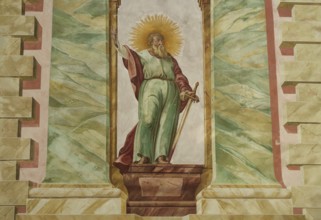Lüftlmalerei in Mittenwald, St. Peter and Paul, Church, Catholic, Bible, biblical, Mittenwald,