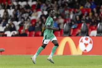 MELBOURNE, AUSTRALIA, MAY 24: Garang Kuol of Newcastle United whilst playing A-League All Stars Men