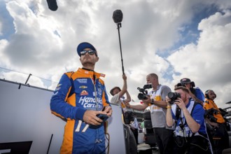 KYLE LARSON (17) of Elk Grove, California prepares to qualify for the 108th Running of the