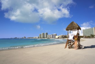 Cancun Forum beach Playa Gaviota Azul in Mexico at Hotel Zone
