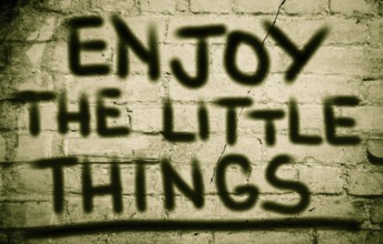 Enjoy The Little Things Concept