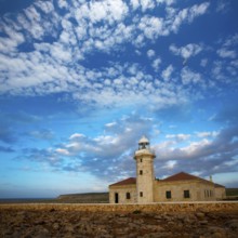 Menorca Punta Nati Faro lighthouse in Ciutadella Balearic Islands of Spain