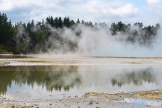 Natural wonders at Waiotapu Thermal Wonderland, Rotorua in New Zealand