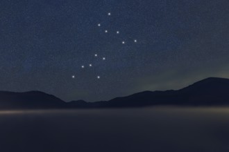 Canis Major star constellation, Night sky, Cluster of stars, Deep space, Greater Dog constellation