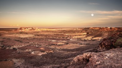 An image of the great Breakaways at Coober Pedy Australia twilight