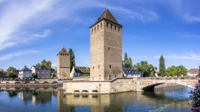An image of a Strasbourg scenery water towers