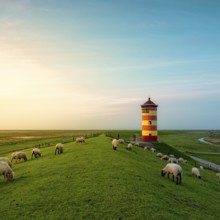 A beautiful lighthouse on the East Frisian coast