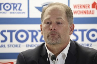 Head Coach / coach Steve Walker (SERC Wild Wings) at the press conference, PK after the game of DEL