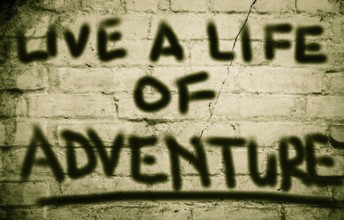 Live A Life Of Adventure Concept