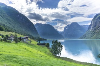 The Kjenndalsbreen is part of the Jostedalsbreen, one of the largest glaciers in Norway, and forms
