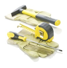 Working tools on gloves