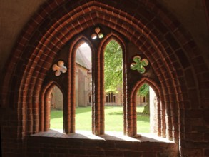 Cloister in Havelberg Cathedral, Saxony-Anhalt, Germany, Europe