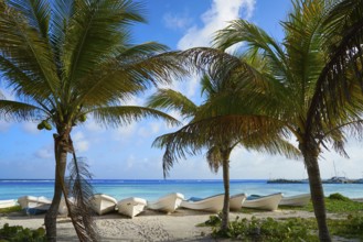 Mahahual Caribbean beach in Costa Maya of Mayan Mexico
