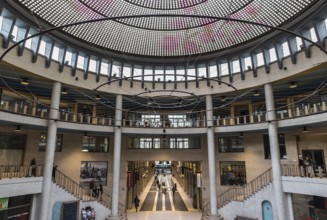 Brussels, Belgium, 01 28 2018: Ravenstein Gallery, an art- and shopping place designed by Horta in