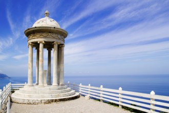 Es Galliner mirador in Son Marroig over Mediterranean Majorca sea